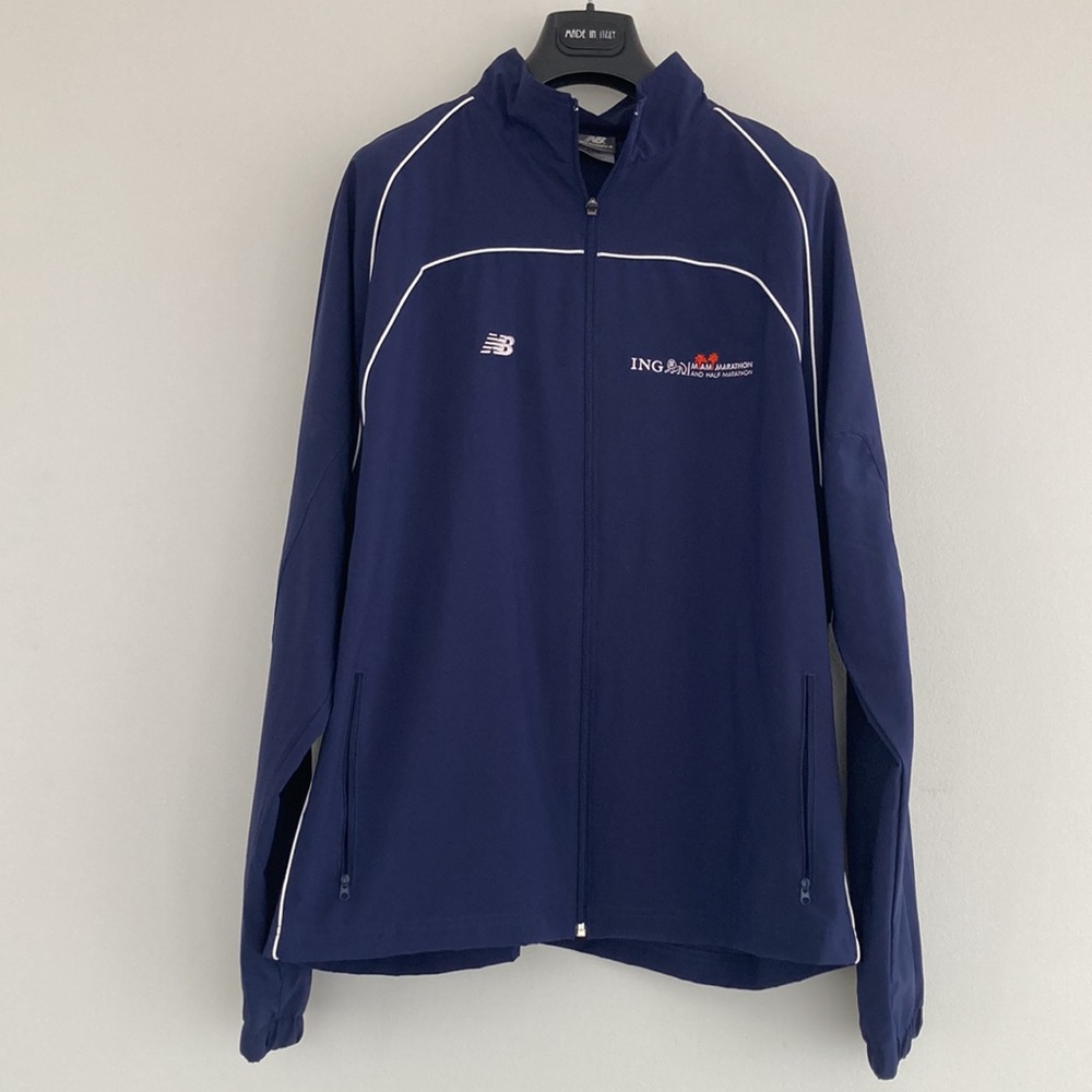 New Balance Men’s Running Jacket “ING Miami Marathon” Navy- Size XL